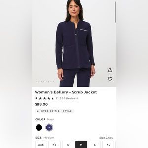 Figs jacket medium navy